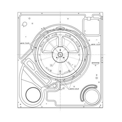 Elementy obudowy do suszarek bęb Blacha obudowy tylna do suszarki Electrolux 1506648003