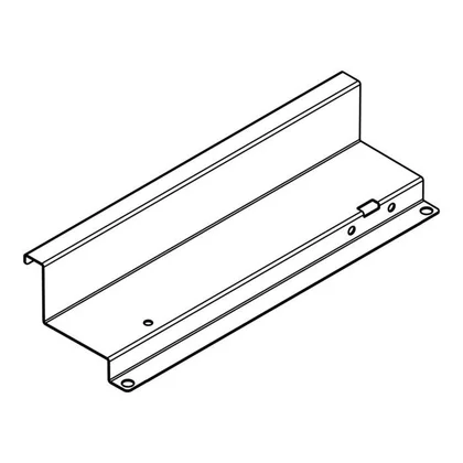 Prawy dystans z magnesem do okapu Electrolux / AEG czarny 182,4 x 63 x 40,6