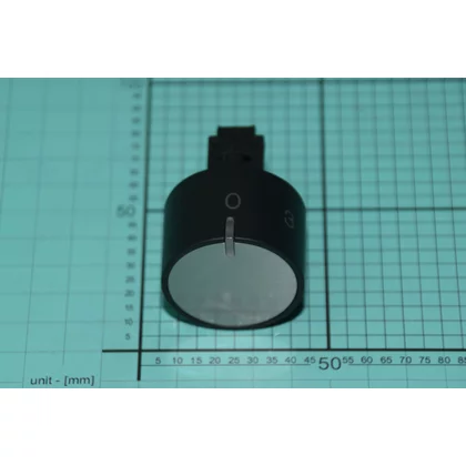 Pokrętło do kuchenki Amica czarny inox 9072081