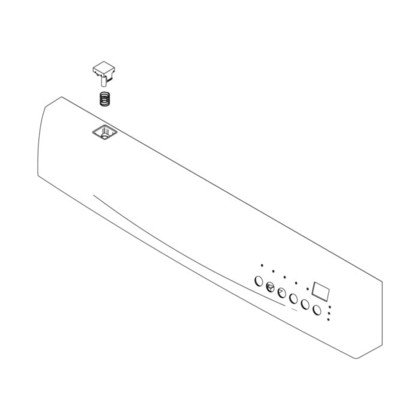 Przyciski i pokrętła do zmywarek panel obslugi,nierdzewny,Zanussi,ZDF14011XA