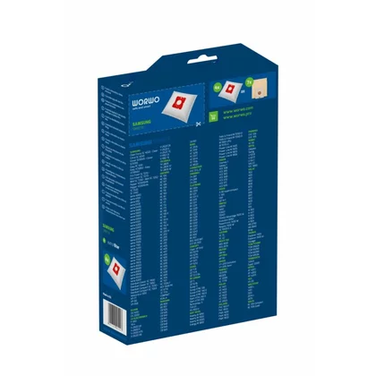 Worki do odkurzacza Samsung WORWO VP-77 SMB01K / SMB02K 4 szt. z filtrem wlotowym