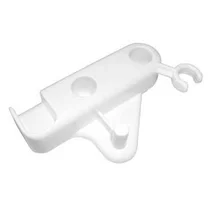 Zamknięcie zatrzaskowe prawych drzwiczek do lodówki i zamrażarki Ariston / Indesit / Hotpoint / Whirlpool białe C00045967 482000026583