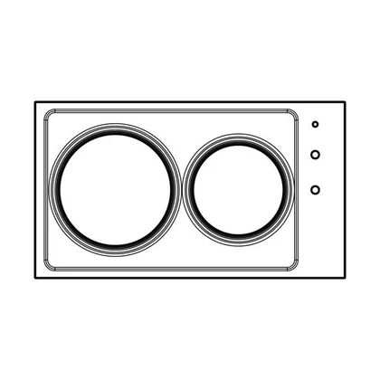 Płyty szklane Płyta robocza brązowa do płyty grzewczej Electrolux / AEG 3532519034