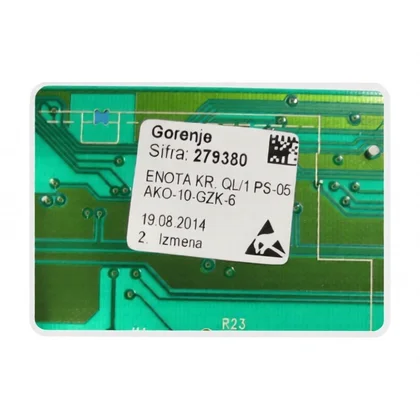 Elementy elektryczne do pralek r Skonfigurowany moduł elektroniczny do pralki Gorenje / Hisense 279380