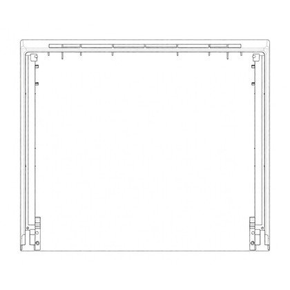 Szyba zewnętrzna drzwi piekarnika Electrolux / AEG kremowa 592 x 463 mm 8070293066