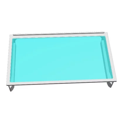Zestaw paneli szklanych z ramą do lodówki Electrolux / AEG neutralny 7820 478 x 255,7 mm