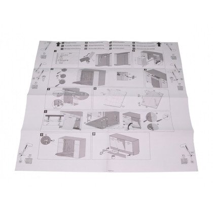 Szablon montażowy do zmywarki do zabudowy Amica 60 cm
