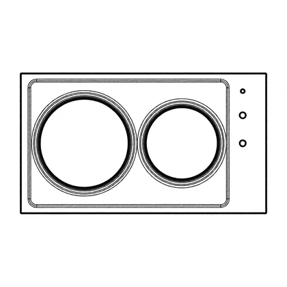 Płyty szklane Płyta robocza brązowa do płyty grzewczej Electrolux / AEG 3532519034