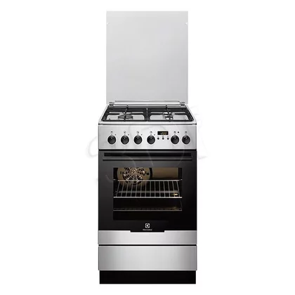 Kuchnia gazowo-elektryczna wolnostojąca Electrolux EKK 54554 OX 50 cm stal nierdzewna