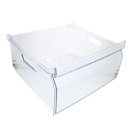Półki na drzwi różni producenci Szuflada środkowa do zamrażarki Electrolux / AEG transparentna niebieska 2109451027