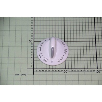 Zespół pokrętła piekarnika białe z szarym wskaźnikiem temperatura 50-250 stopni + 3 funkcje (9002312)