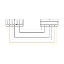 Elementy elektryczne do pralek r Wiązka przewodów silnika pralki Electrolux / AEG 820 mm 1327354203
