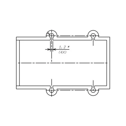 Półki na drzwi różni producenci Zaślepka blachy ociekacza do lodówki Electrolux / AEG 42x25 mm