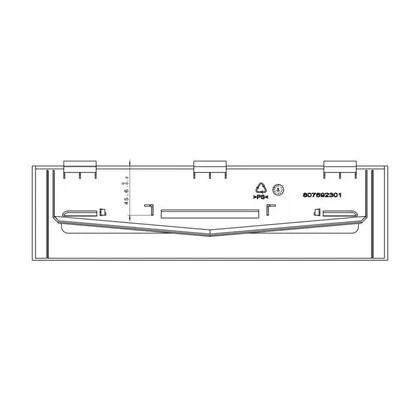 Tarcza osłonowa do lodówki Electrolux / AEG 7801 H=87mm
