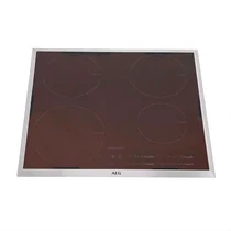 Płyty szklane Płyta ze szkła ceramicznego z ramą Inox do płyty grzewczej AEG 5551123077