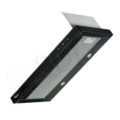 Okap Teleskpowy Akpo WK-7 LIGHT GLASS TOUCH 60 INOX CZARNY (Inox-czarny 197m3/h 600mm) dotykowy, pilot