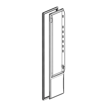 Drzwi chłodziarki do lodówki Electrolux / AEG inox 591 x 1183 mm 2801736410