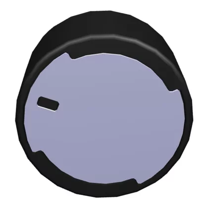 Czarne pokrętło sterujące do płyty grzejnej Electrolux / AEG