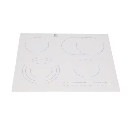 Płyty szklane Płyta szklano-ceramiczna biała do płyty grzejnej Electrolux / AEG 590 x 520 mm