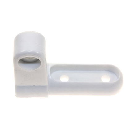 Zawias drzwi lewy górny do lodówki Ariston / Indesit / Hotpoint / Whirlpool M8 biały plastik C00046900 482000074301