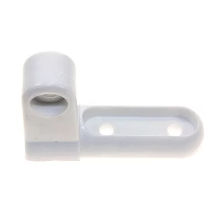 Zawias drzwi lewy górny do lodówki Ariston / Indesit / Hotpoint / Whirlpool M8 biały plastik C00046900 482000074301