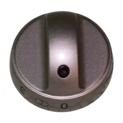 Pokrętło srebrne do pola grzejnego poszerzonego Amica 3 z prawej E452.00/09.2139.00 9042649