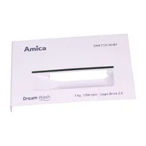 Osłona pojemnika na detergenty do pralki Amica DAW7123DC 1039204