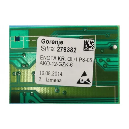 Elementy elektryczne do pralek r Skonfigurowany moduł elektroniczny do pralki Gorenje / Hisense 279382