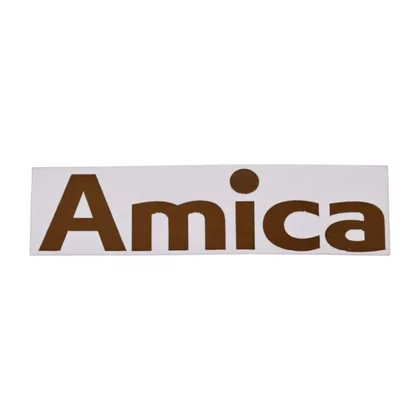 Logo naklejka do lodówki i chłodziarko-zamrażarki Amica 100 x 27,3 mm 1039632