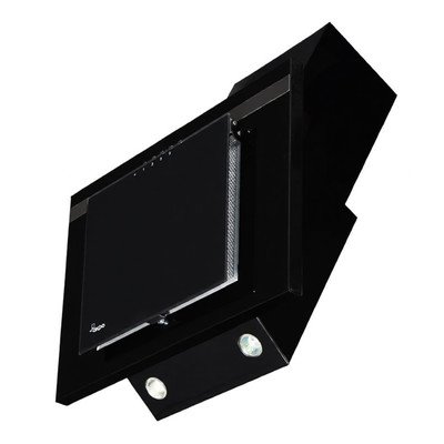 Okap kominowy AKPO WK-4 Nero 50 Czarny Line 500 mm czarny z listwą inox