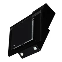 Okap kominowy AKPO WK-4 Nero 50 Czarny Line 500 mm czarny z listwą inox