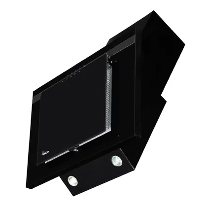Okap kominowy AKPO WK-4 Nero 50 Czarny Line 500 mm czarny z listwą inox