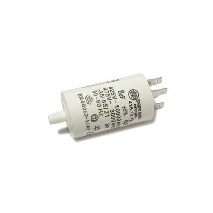 Części zamienne do suszarek bębn Kondensator rozruchowy 8,0UF-400/450V FASTON 6,3 mm 416171264