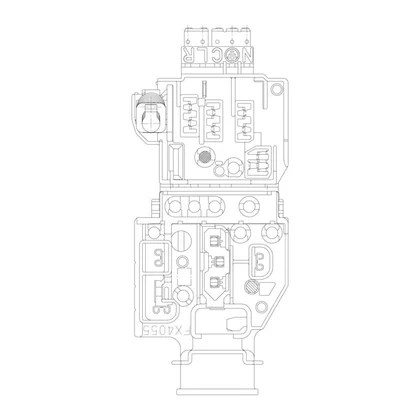 Oprawa oświetlenia i wyłącznika do lodówki Electrolux / AEG 2260204231
