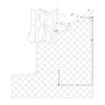 Drzwi chłodziarki Electrolux / AEG białe z izolacją 421 x 1022 mm 140064972015