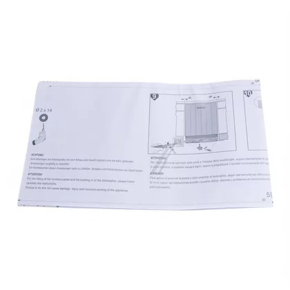 Wzór do zabudowy do zmywarki Electrolux / AEG 140002854010