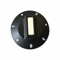 Pokrętło przełącznika płyty grzewczej 0-1-2-3 czarne 50 mm EGO 00.00524.051