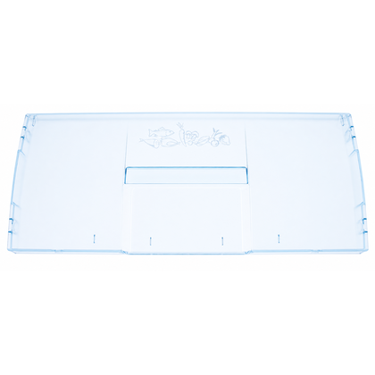 Front szuflady zamrażarki Beko / Grundig / Arcelik niebieski z nadrukiem 4551630400 / C00911796