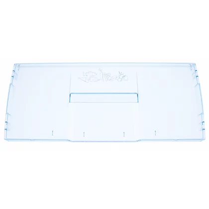Półki na drzwi różni producenci Front szuflady zamrażarki Beko / Grundig / Arcelik niebieski z nadrukiem 4551630400 / C00911796