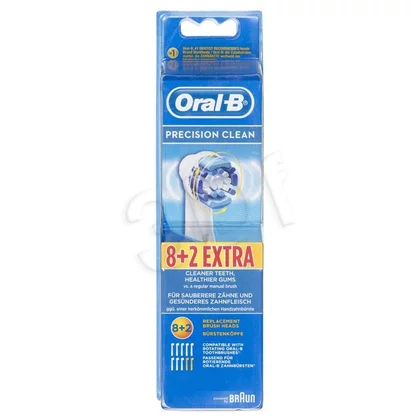 Końcówki do szczoteczek elektrycznych Braun Oral-B Precision Clean 10 szt. EB20-8+2