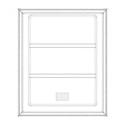 Drzwi zamrażarki do chłodziarko-zamrażarki Electrolux / AEG białe 538 x 644 mm 140061232017