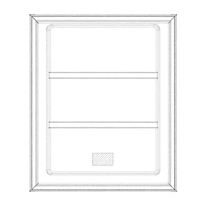 Drzwi zamrażarki do chłodziarko-zamrażarki Electrolux / AEG białe 538 x 644 mm 140061232017