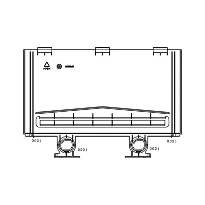 Tarcza osłona do chłodziarki Electrolux / AEG 7801 175 mm