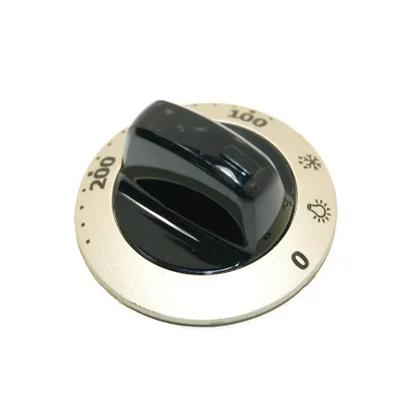 Pokrętło sterujące do kuchenki Electrolux / AEG czarne / stal nierdzewna 3491009753