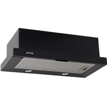 Okap teleskopowy do zabudowy Gorenje DKF 2 600 MSBT czarny 59,6 cm