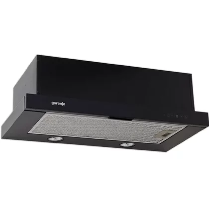 Okap teleskopowy do zabudowy Gorenje DKF 2 600 MSBT czarny 59,6 cm