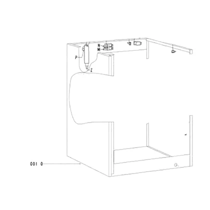 Obudowa do pralki Whirlpool / Indesit / Ariston / Hotpoint stary typ 480111100339 C00320961
