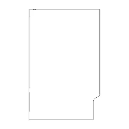 Prawy panel boczny do zmywarki Electrolux / AEG biały 1173601111