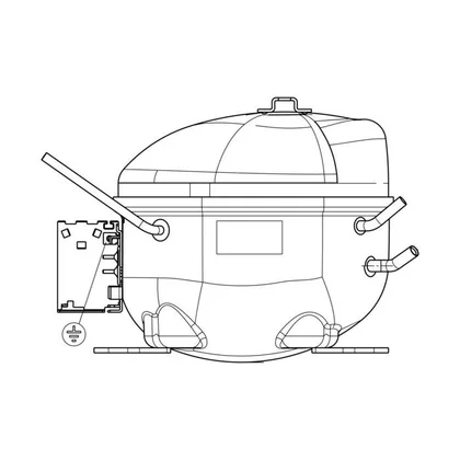 Kompresor do lodówki Electrolux / AEG HTK55AA R600a 140008874046