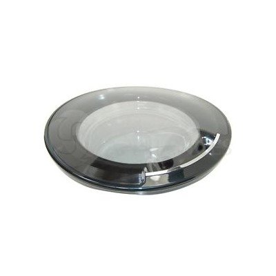 Okno drzwi (wziernik) pralki kompletne czarne (480111101379) C00317757 zamiennik 481010573264 C00313925